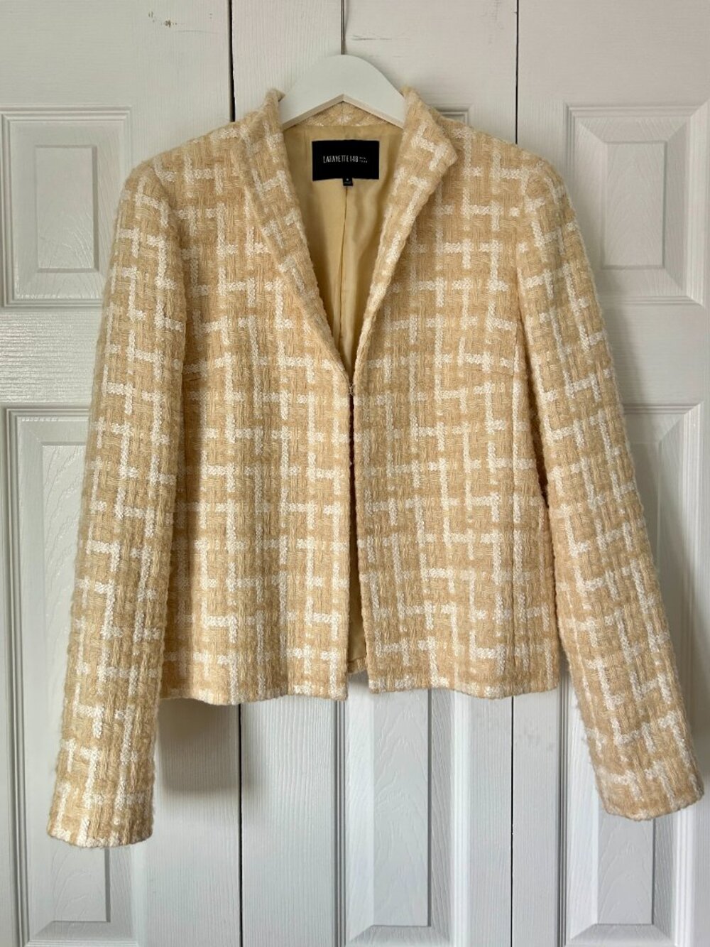 Lafayette 148 Wool Mohair Tweed Jacket